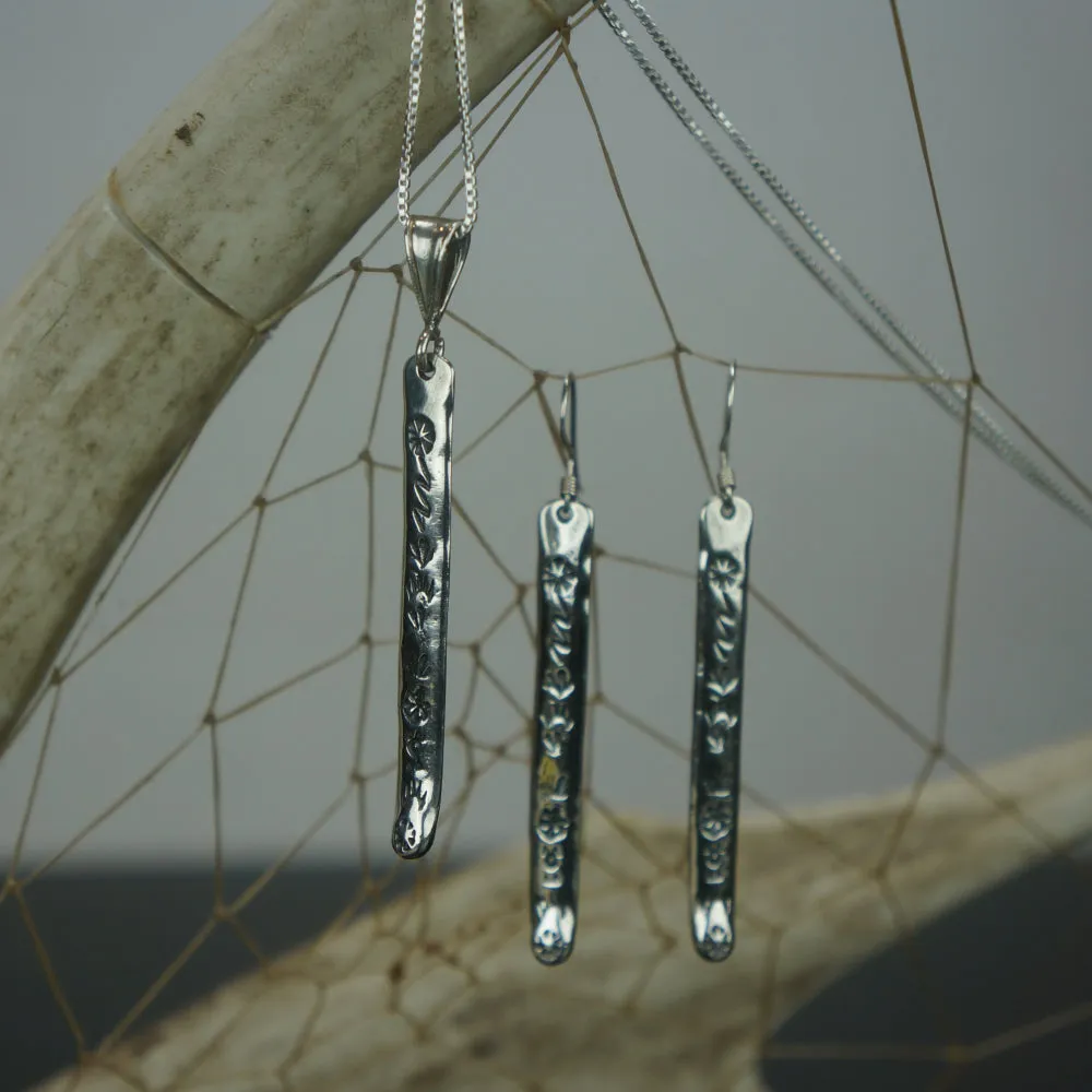 Prayer Stick Necklaces & Earrings - Three Sizes
