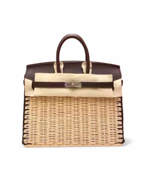 Pre-owned Hermès Birkin 25cm Picnic – Rouge Sellier