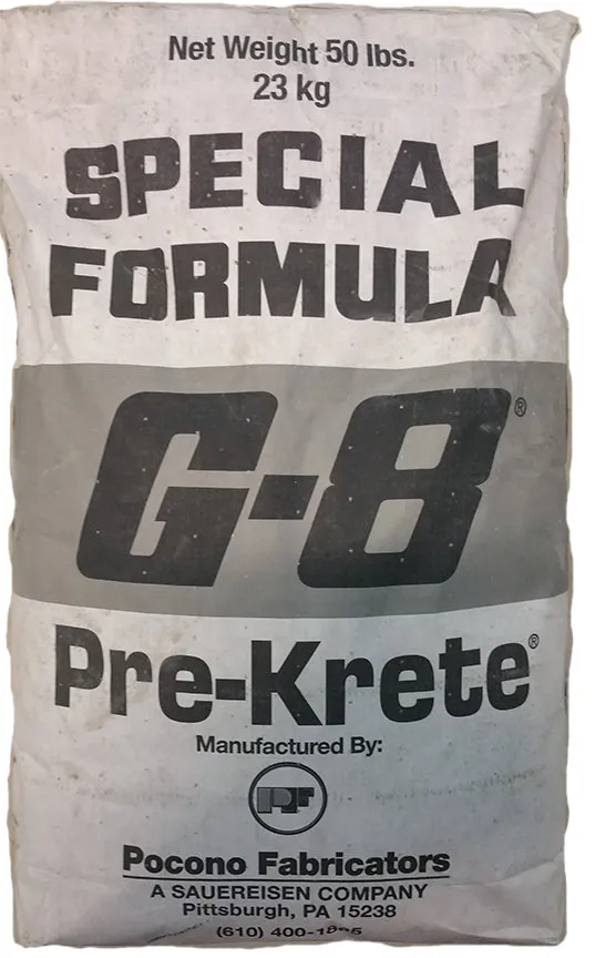 PreKrete G-8 Refractory / Waterproof / Strong / Abrasion Resistant