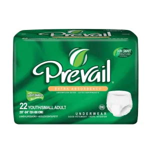 Prevail® Extra Underwear , Youth/Small*, Lavender, 20"-34", 4 bags of 22 (88 ct.)