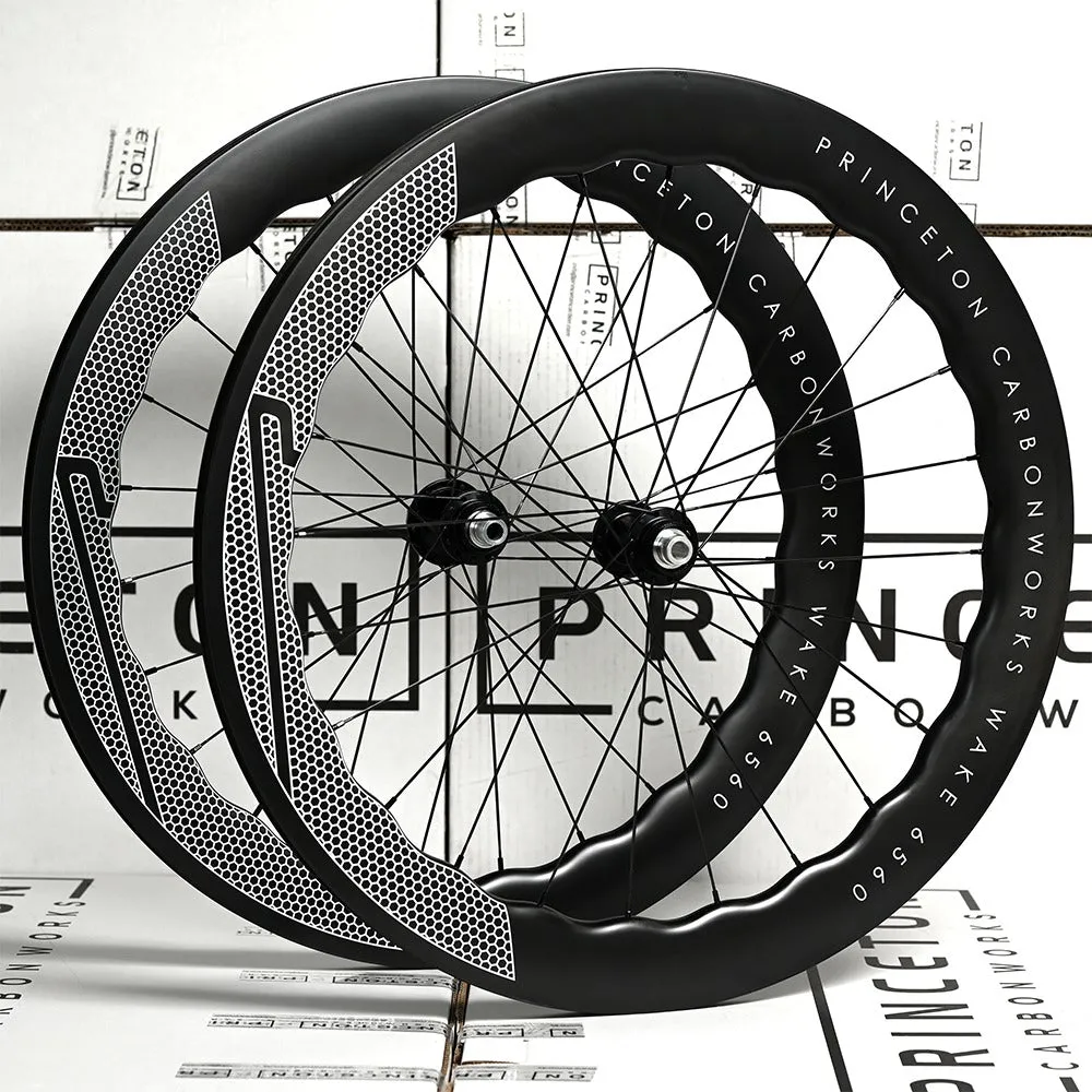 Princeton Carbonworks "Strada" WAKE 6560 Disc Brake Carbon Wheelset - Chrome Silver