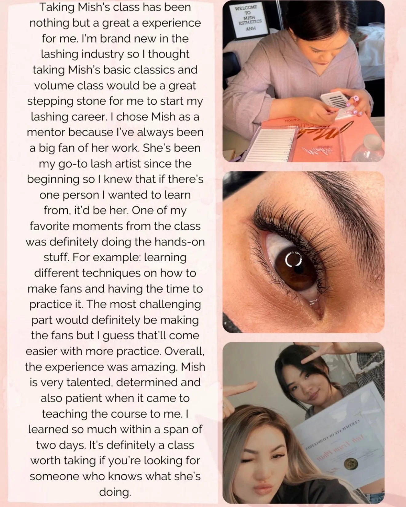 Private 1:1 Lash Training (Orange County, CA) - Deposit Only