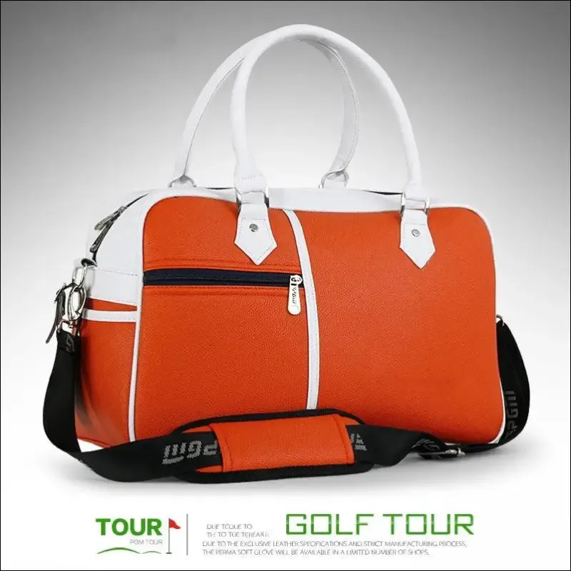 Professional custom waterproof pu golf shoe boston hand bag