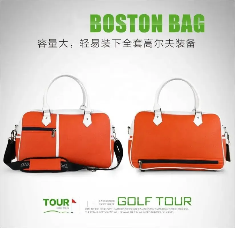 Professional custom waterproof pu golf shoe boston hand bag
