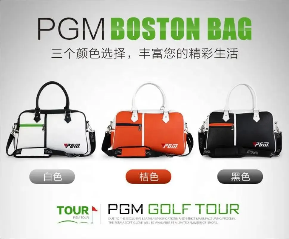 Professional custom waterproof pu golf shoe boston hand bag