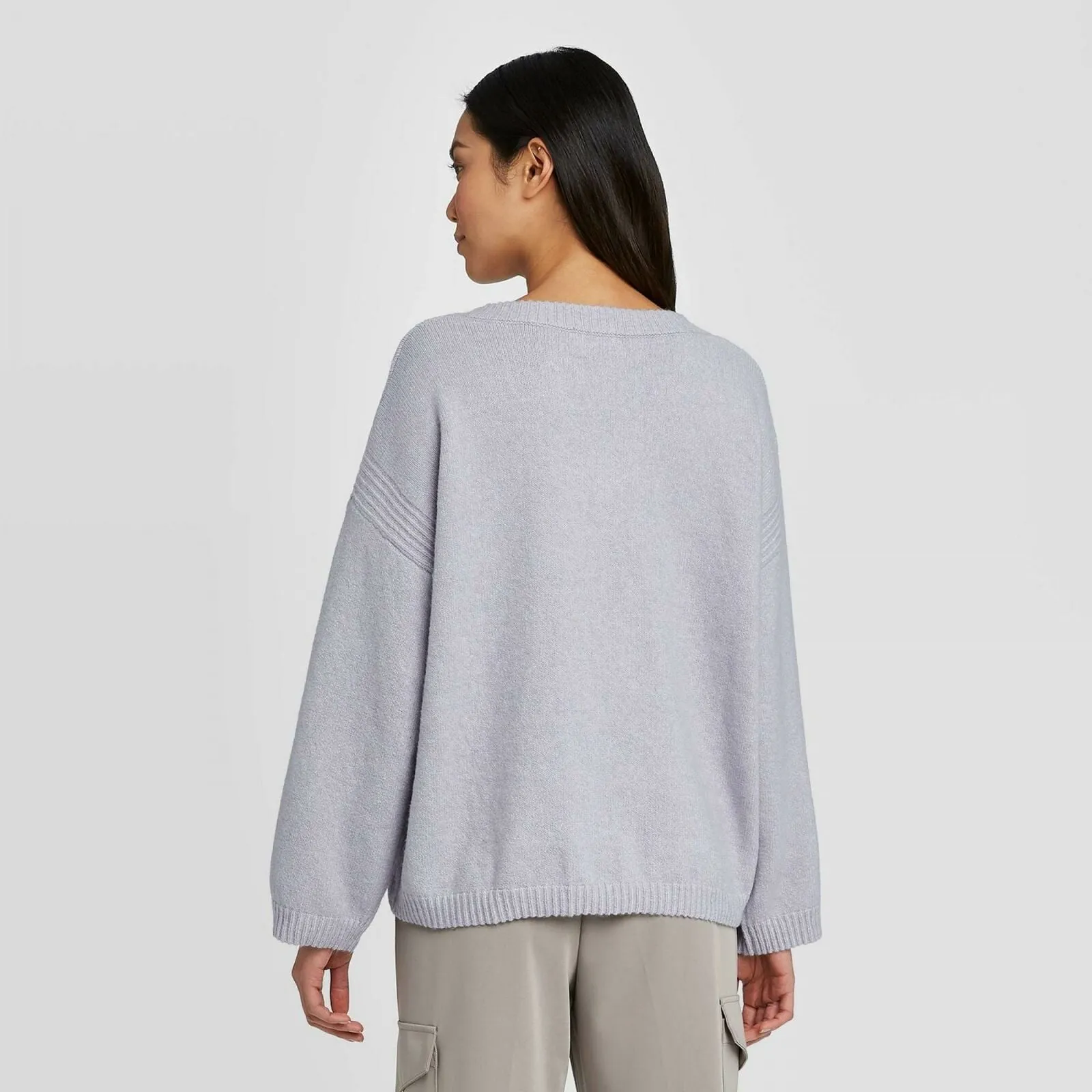 Prologue Women's Drapey V-Neck Pullover Sweater