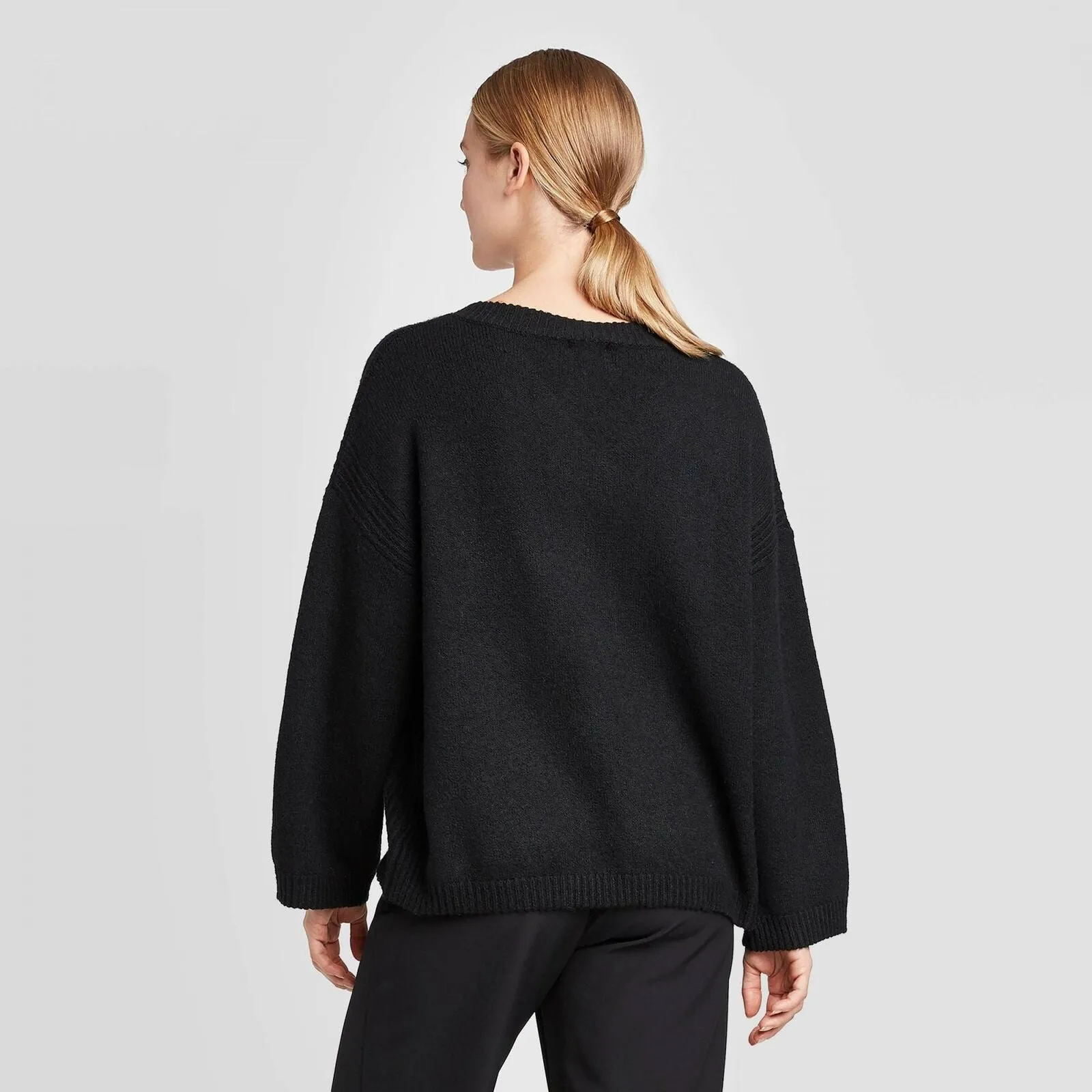 Prologue Women's Drapey V-Neck Pullover Sweater