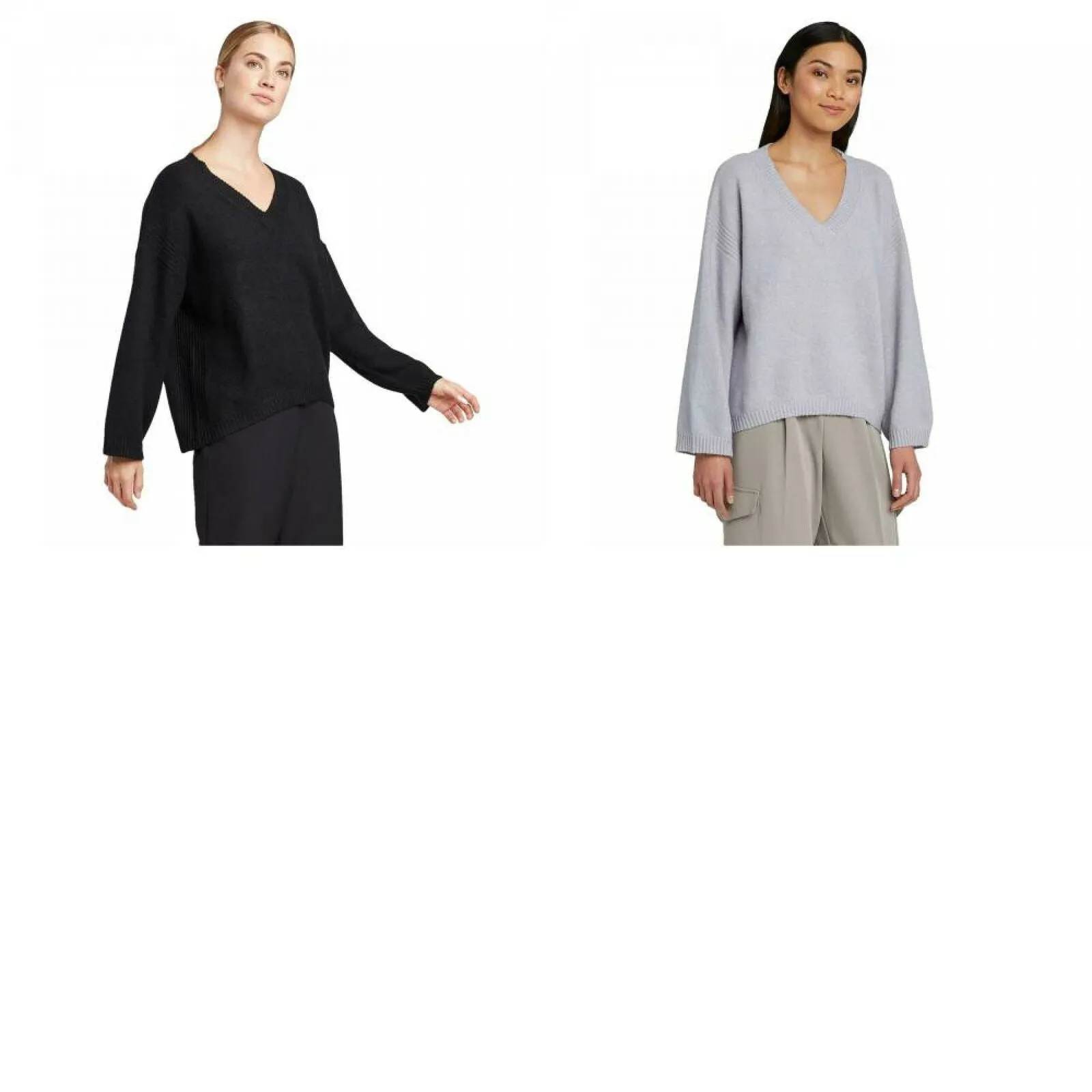 Prologue Women's Drapey V-Neck Pullover Sweater