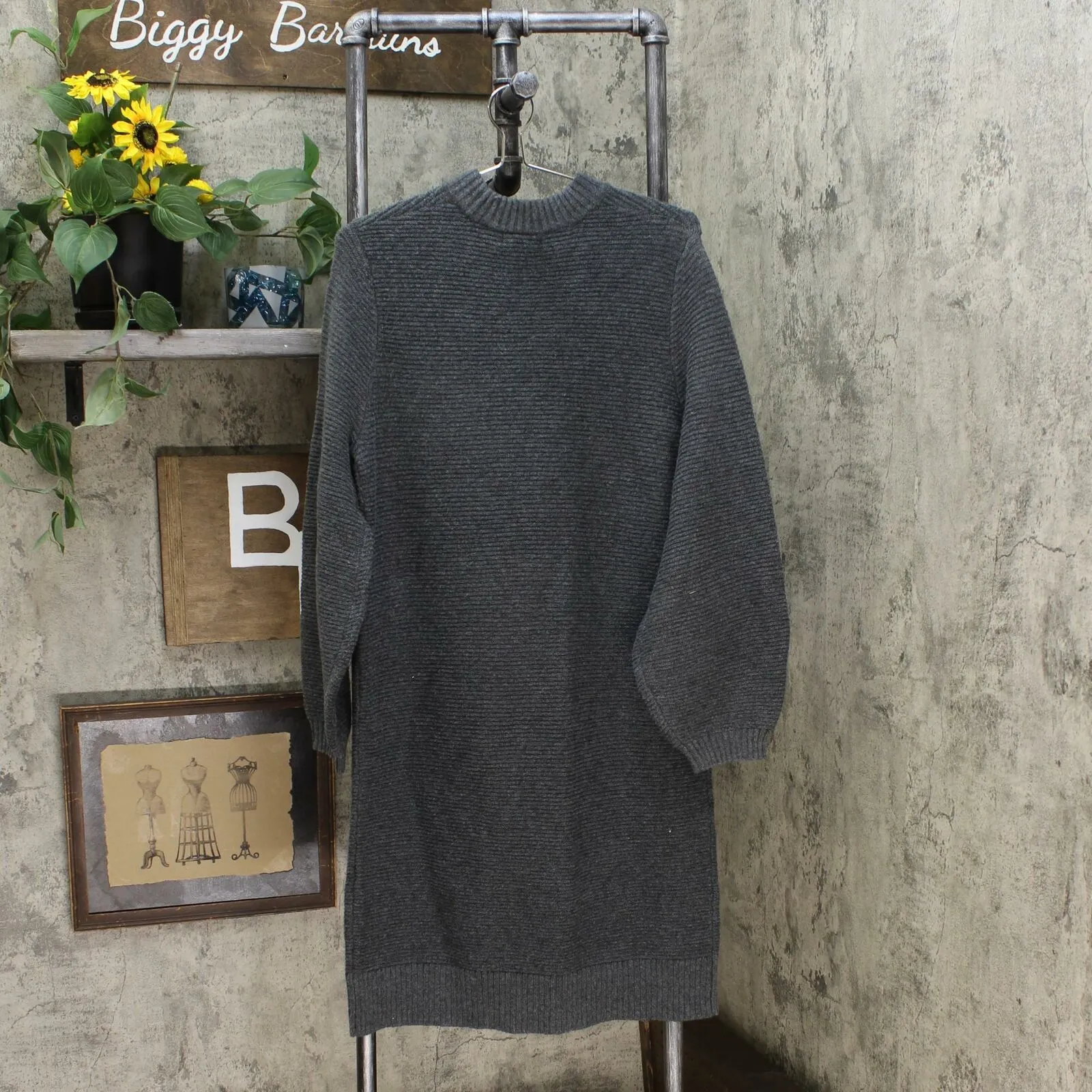Prologue Women's Long Sleeve Crewneck Sweater Dress