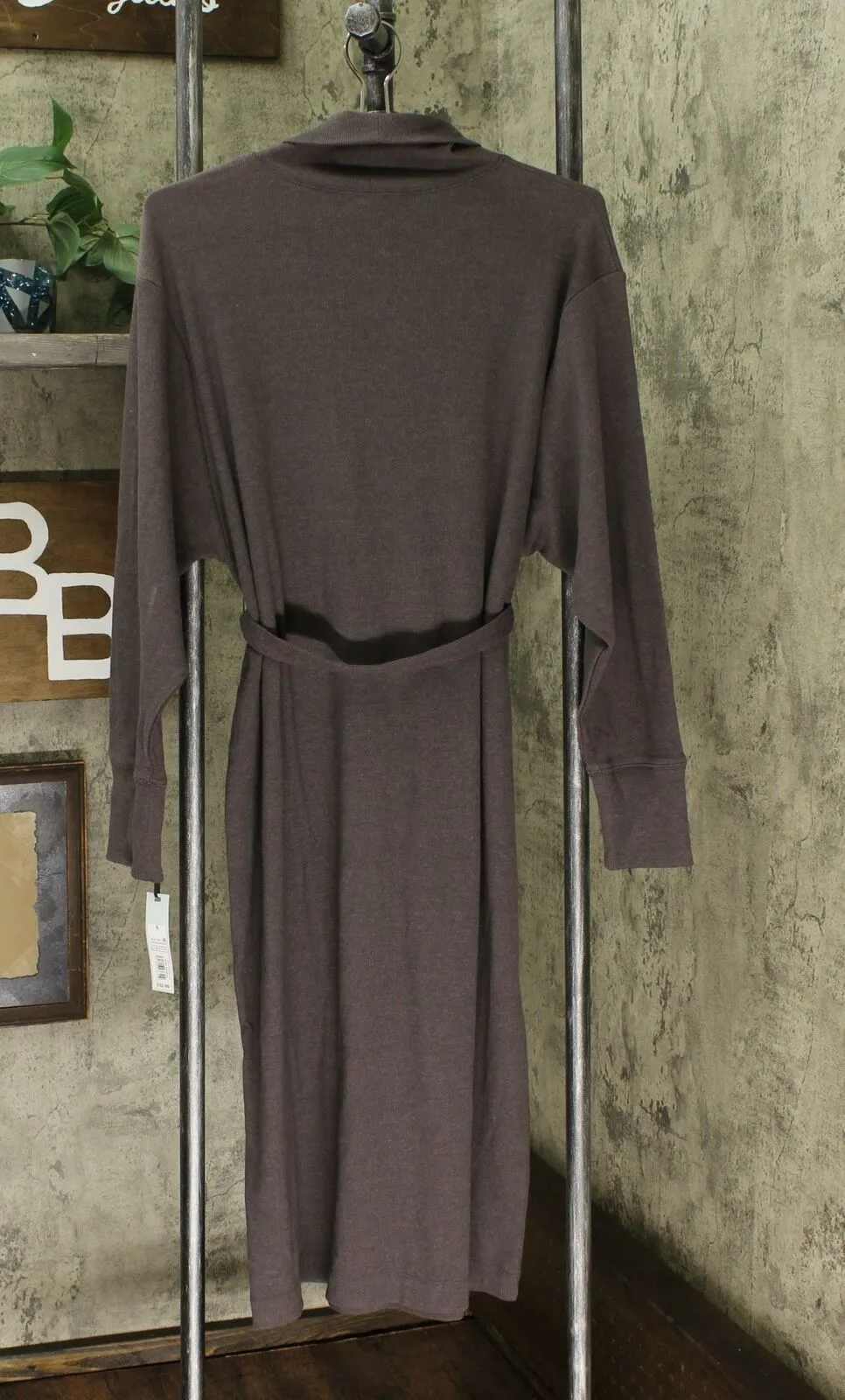 Prologue Women's Long Sleeve Mock Turtleneck Shirt Midi Dress