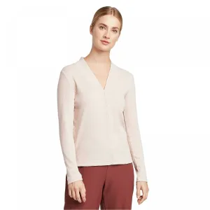 Prologue Women's Long Sleeve Rib Knit V-Neck Top