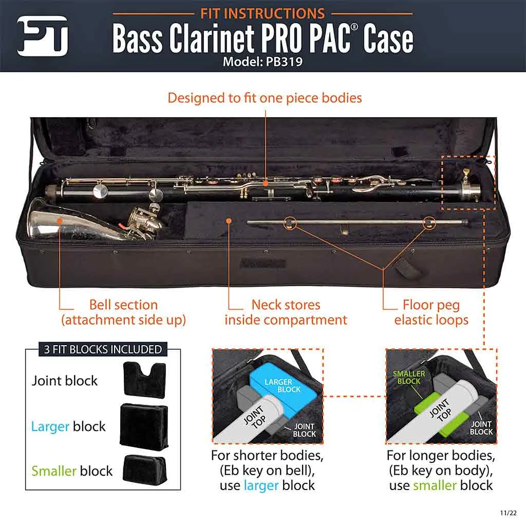 Protec PB319 Bass Clarinet Case