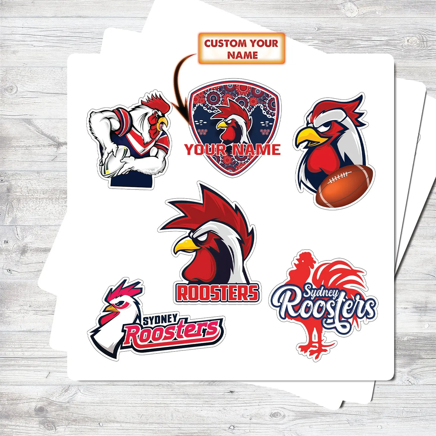 PT97 - STICKERS - SYDNEY ROOSTER 109