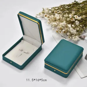 PU Leather Jewelry Box Ring Earrings Necklace Bracelet Storage Box Jewelry Display Case Travel Organizer Gift Packaging Box