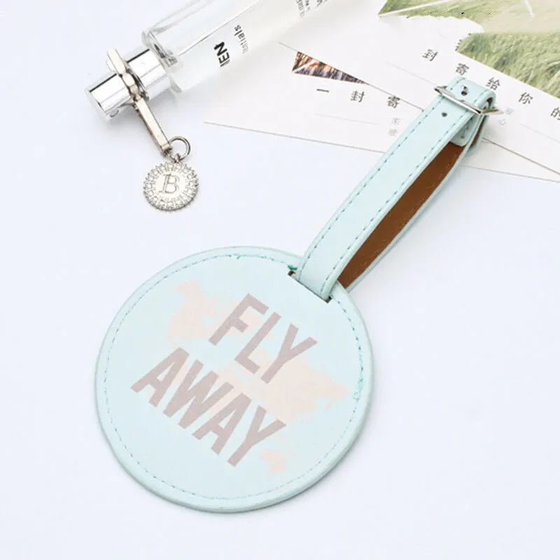 PU printed luggage tag