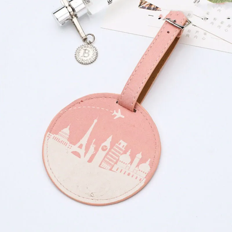 PU printed luggage tag