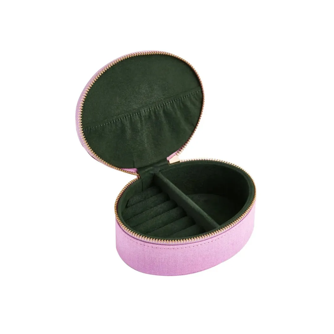 Pug Pet Portraits Oval Jewelry Box