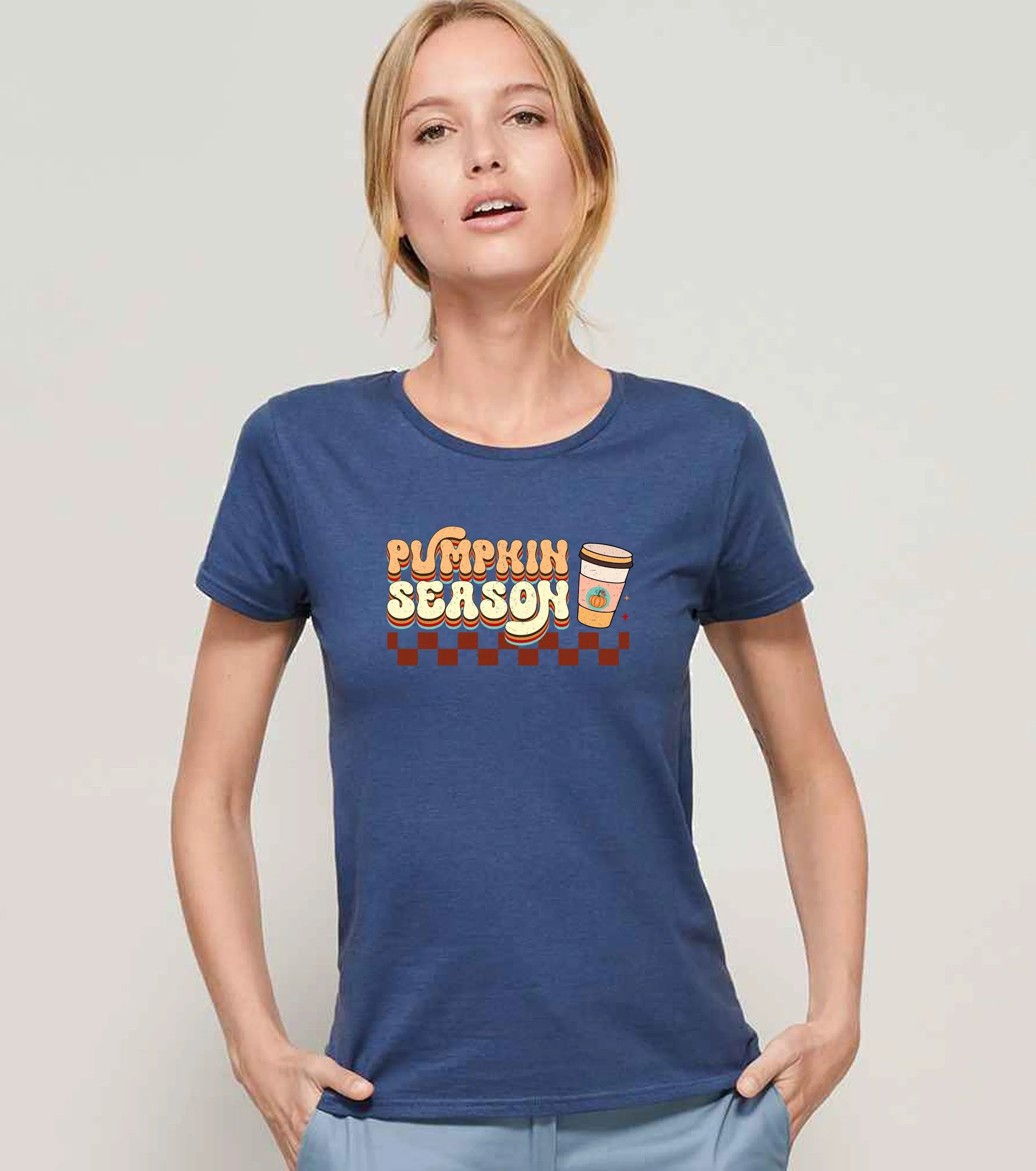 Pumpkin Season Ladies T-shirt