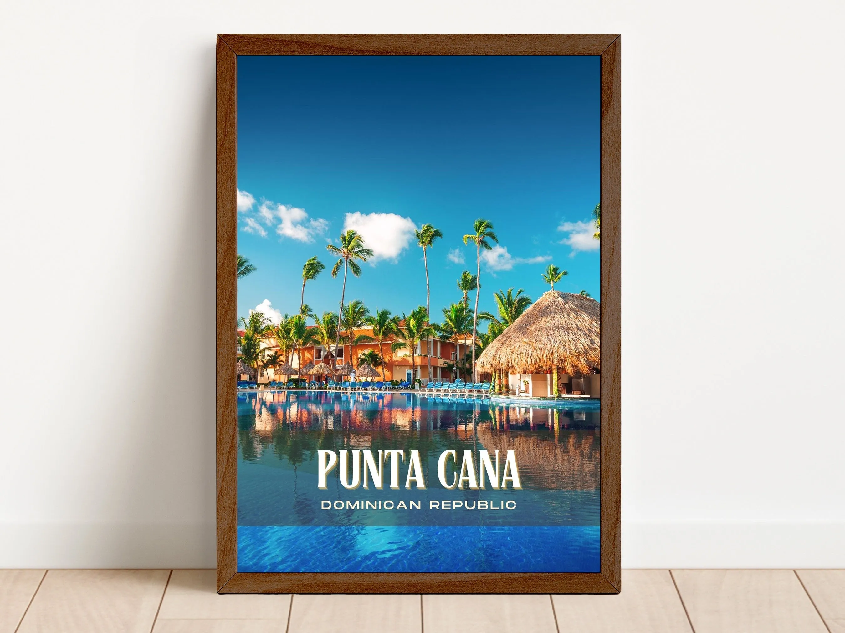 Punta Cana Retro Wall Art, Punta Cana