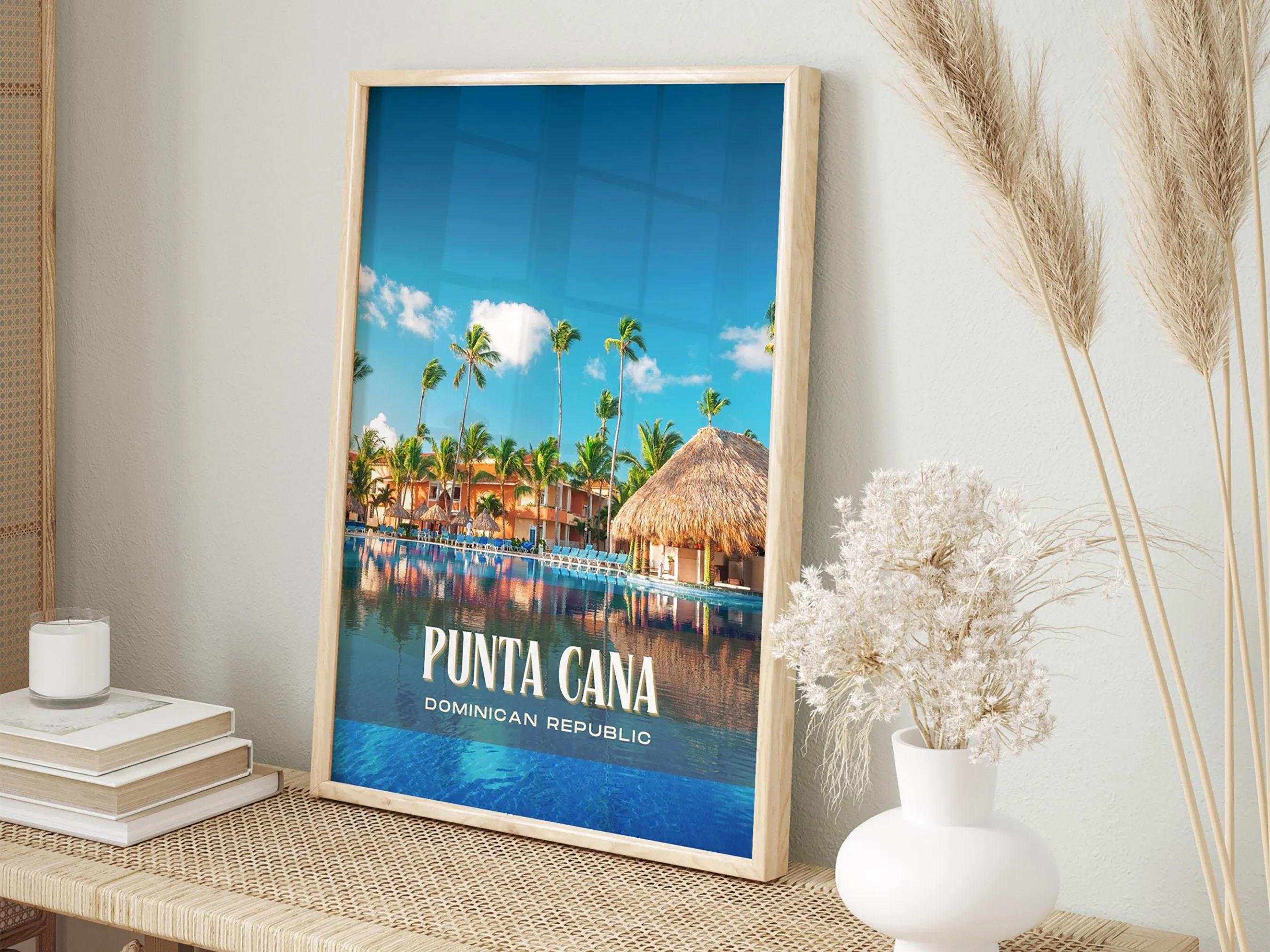 Punta Cana Retro Wall Art, Punta Cana