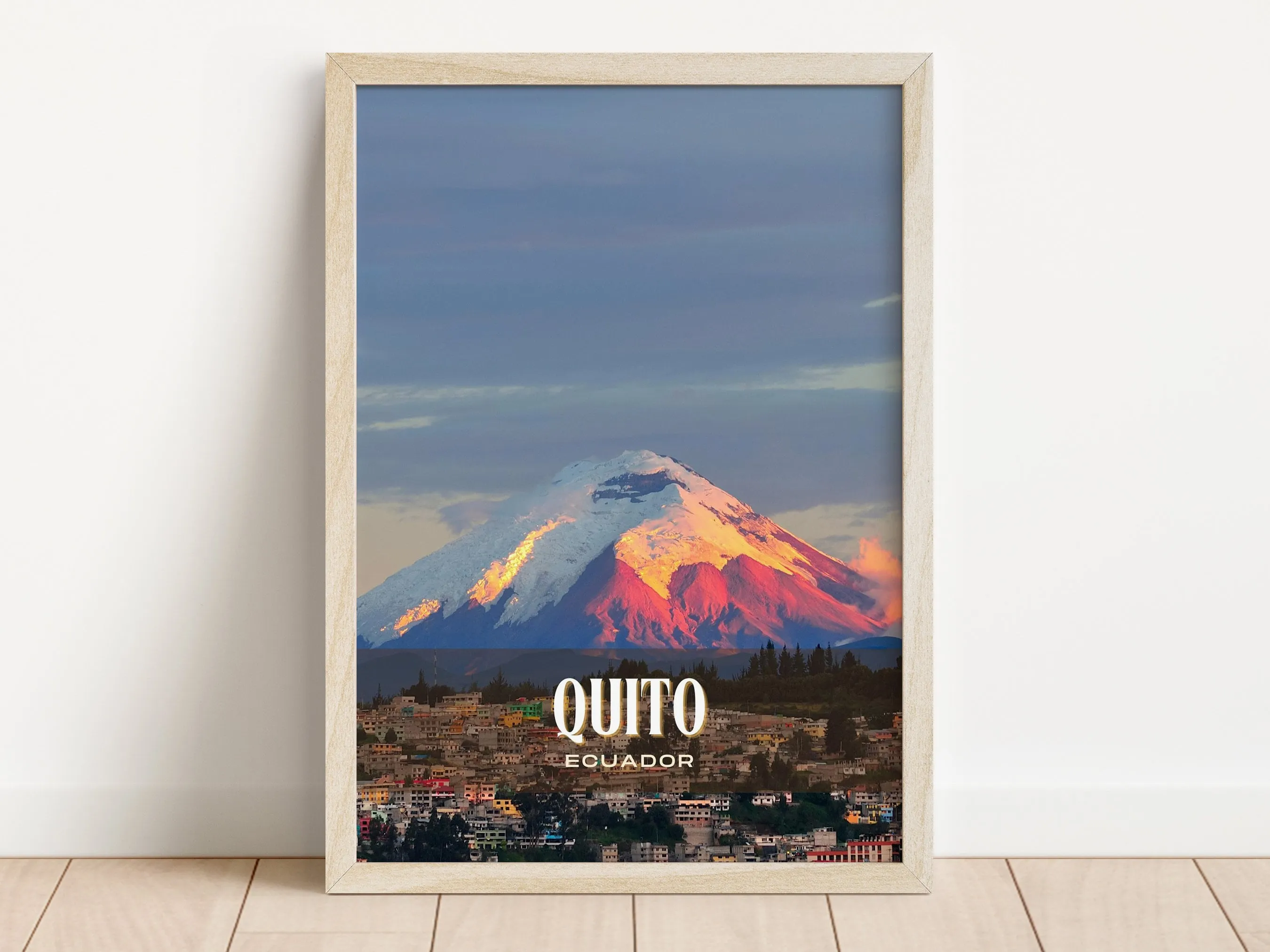 Quito Retro Wall Art, Ecuador