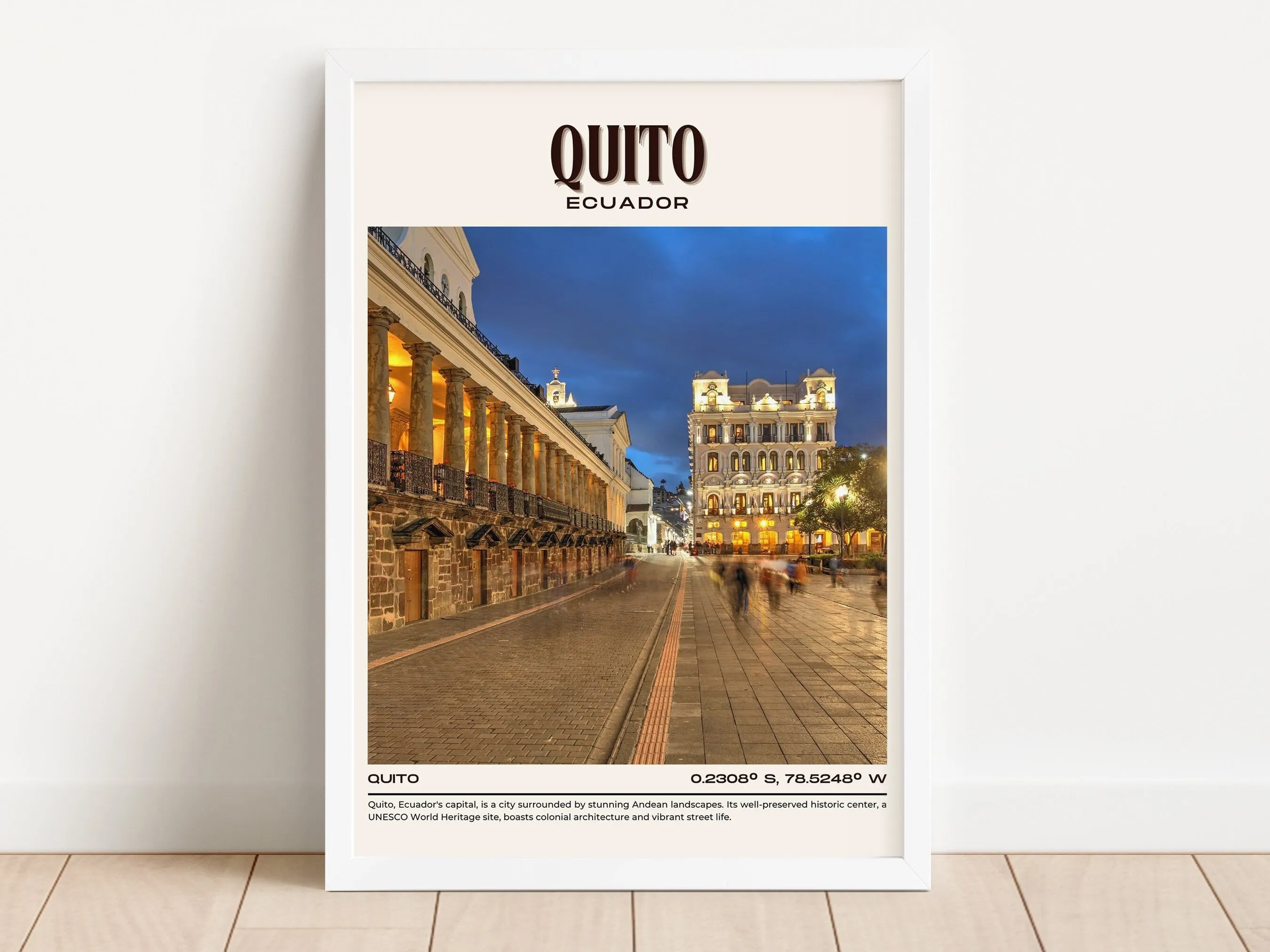 Quito Vintage Wall Art, Ecuador