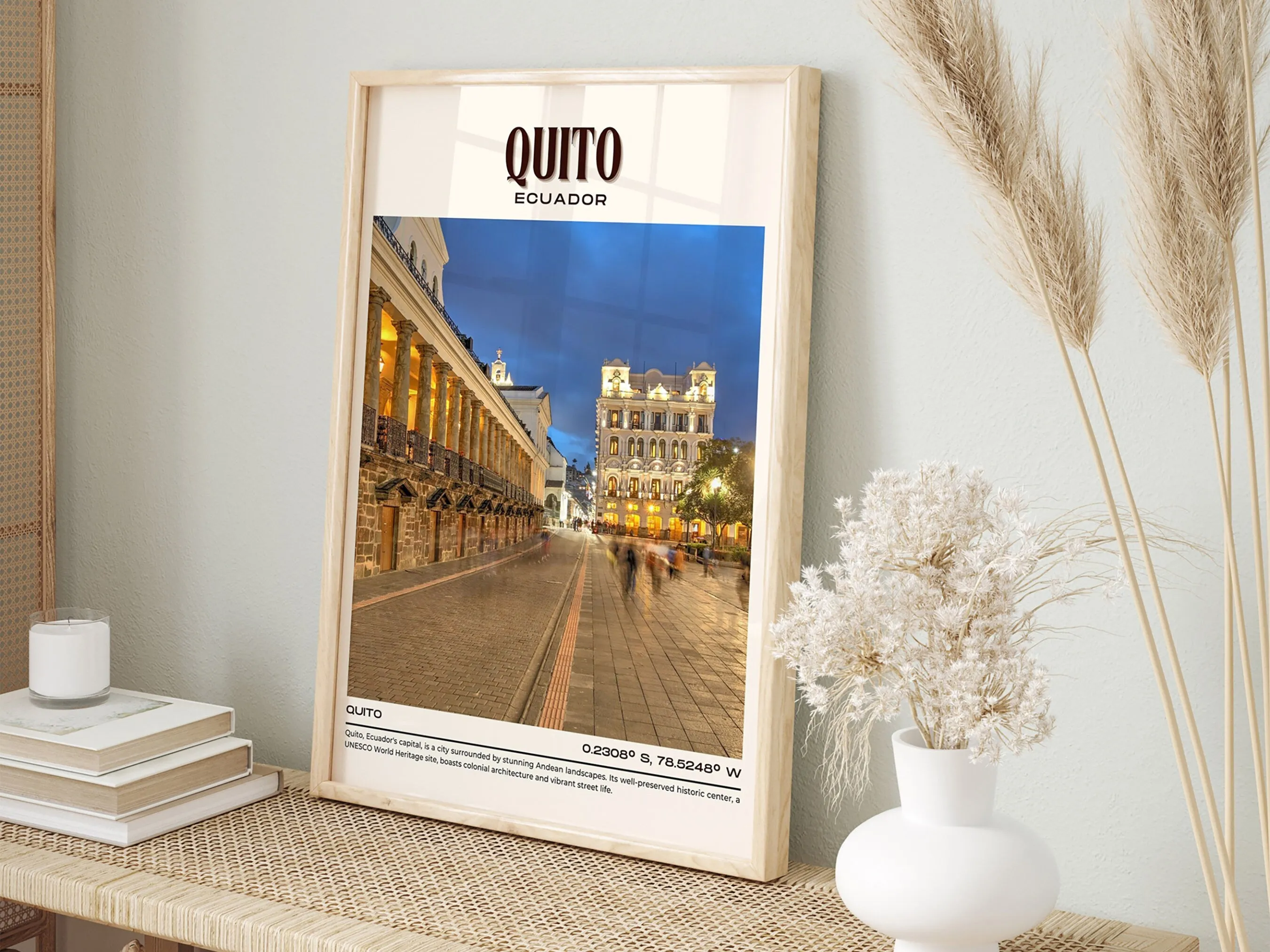 Quito Vintage Wall Art, Ecuador