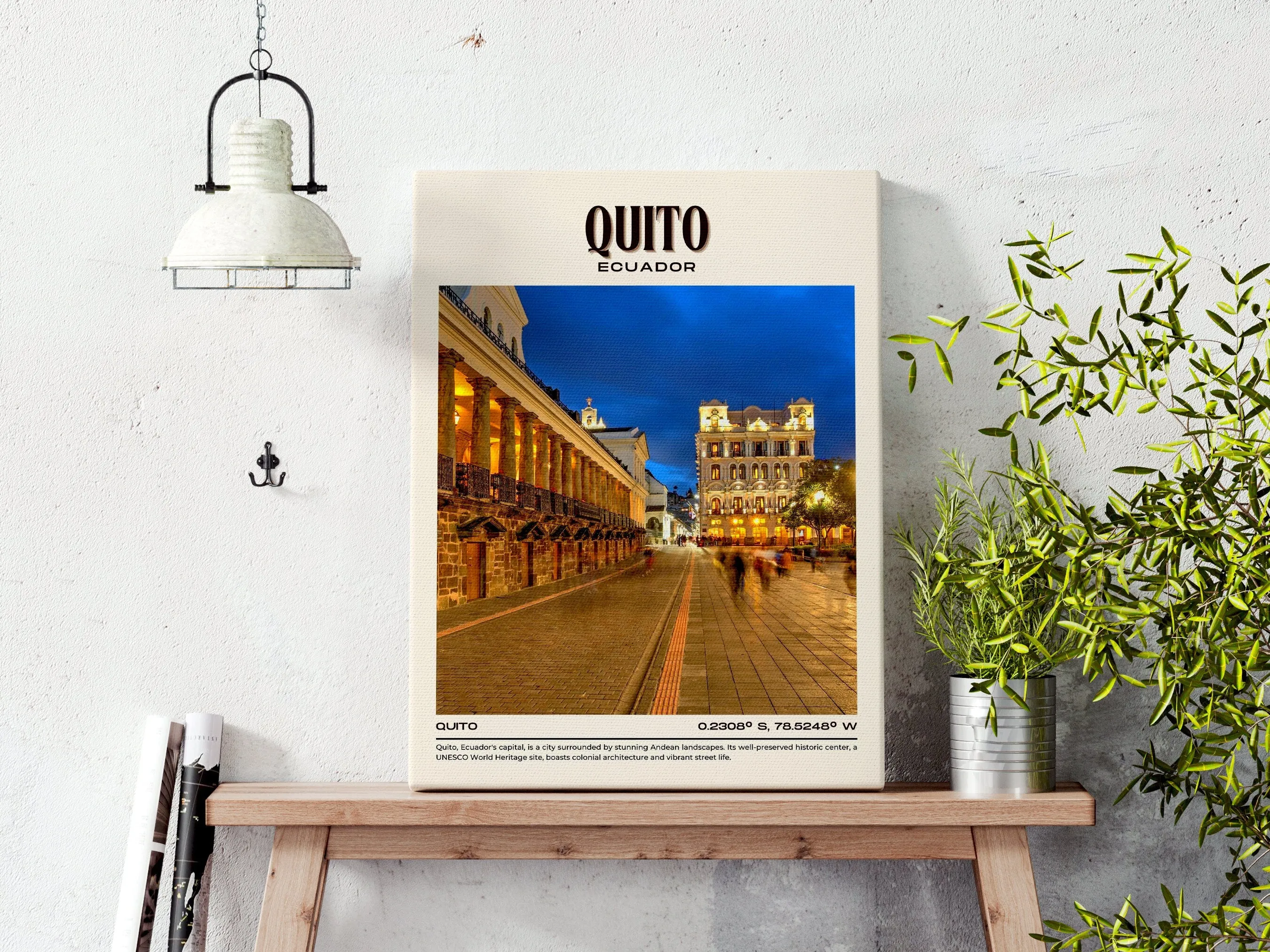 Quito Vintage Wall Art, Ecuador