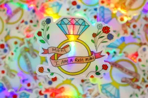 "Mom I am Rich Man" Sticker