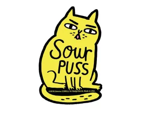 "Sourpuss" Big Sticker