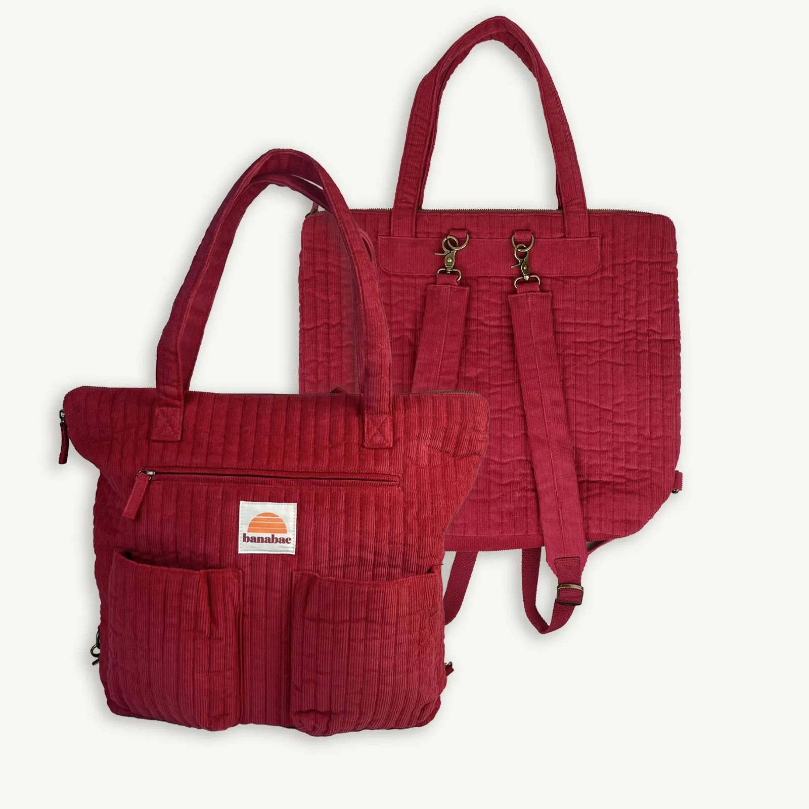 Rad Mama Sock Pack and Convertible Backpack Bundle - Cherry