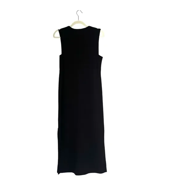 Rag &amp; Bone Phoenix Knit V-Neck Dress Black Sz Small Minimalist Lagenlook summer