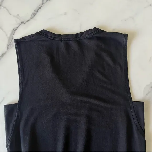 Rag &amp; Bone Phoenix Knit V-Neck Dress Black Sz Small Minimalist Lagenlook summer