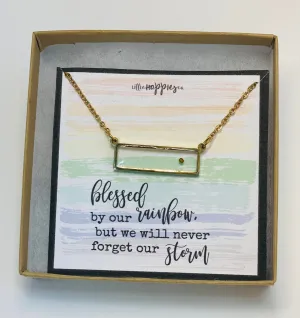 Rainbow Baby Gift, Rainbow Baby Gift for Mom, Mustard Seed Necklace, Baby after Miscarriage, Baby after loss, Rainbow Baby Necklace