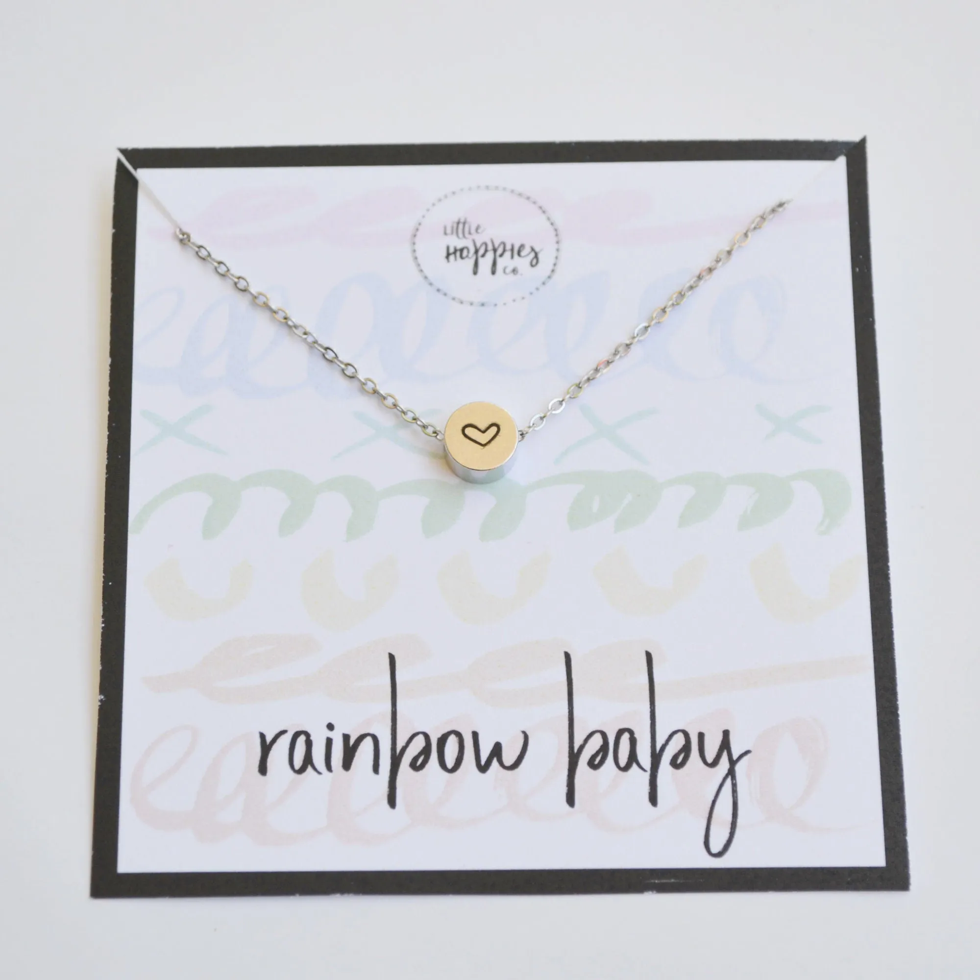 Rainbow baby gift, Rainbow baby necklace, Miracle baby, Baby after loss, Rainbow baby girl, Rainbow baby boy, Rainbow baby shower gift