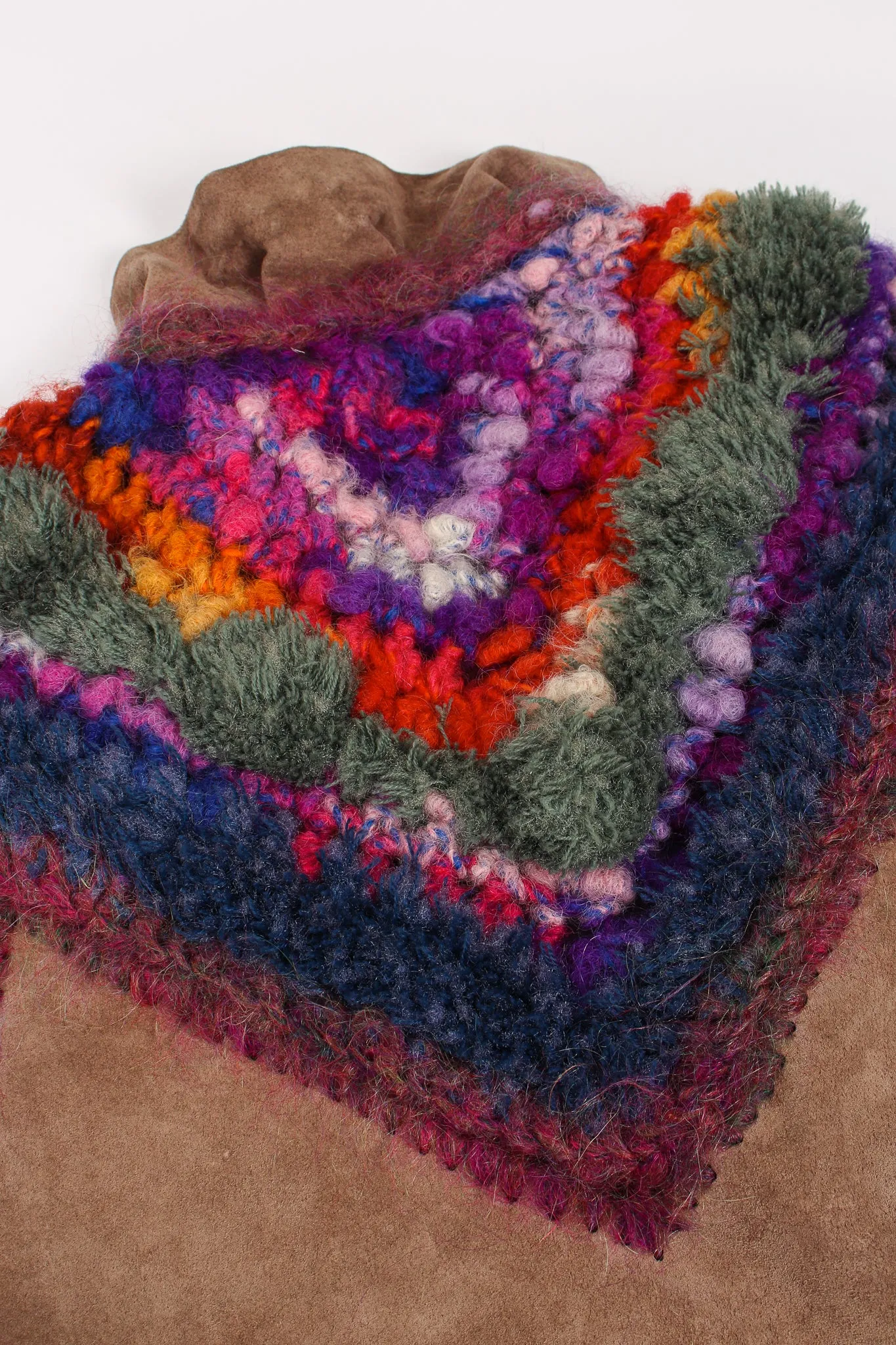 Rainbow Crochet Yoke Jacket