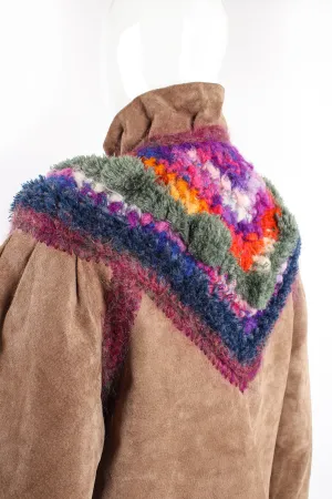 Rainbow Crochet Yoke Jacket