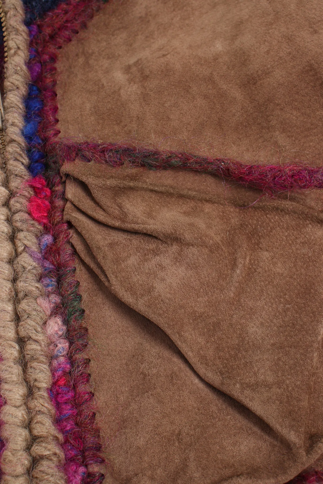 Rainbow Crochet Yoke Jacket