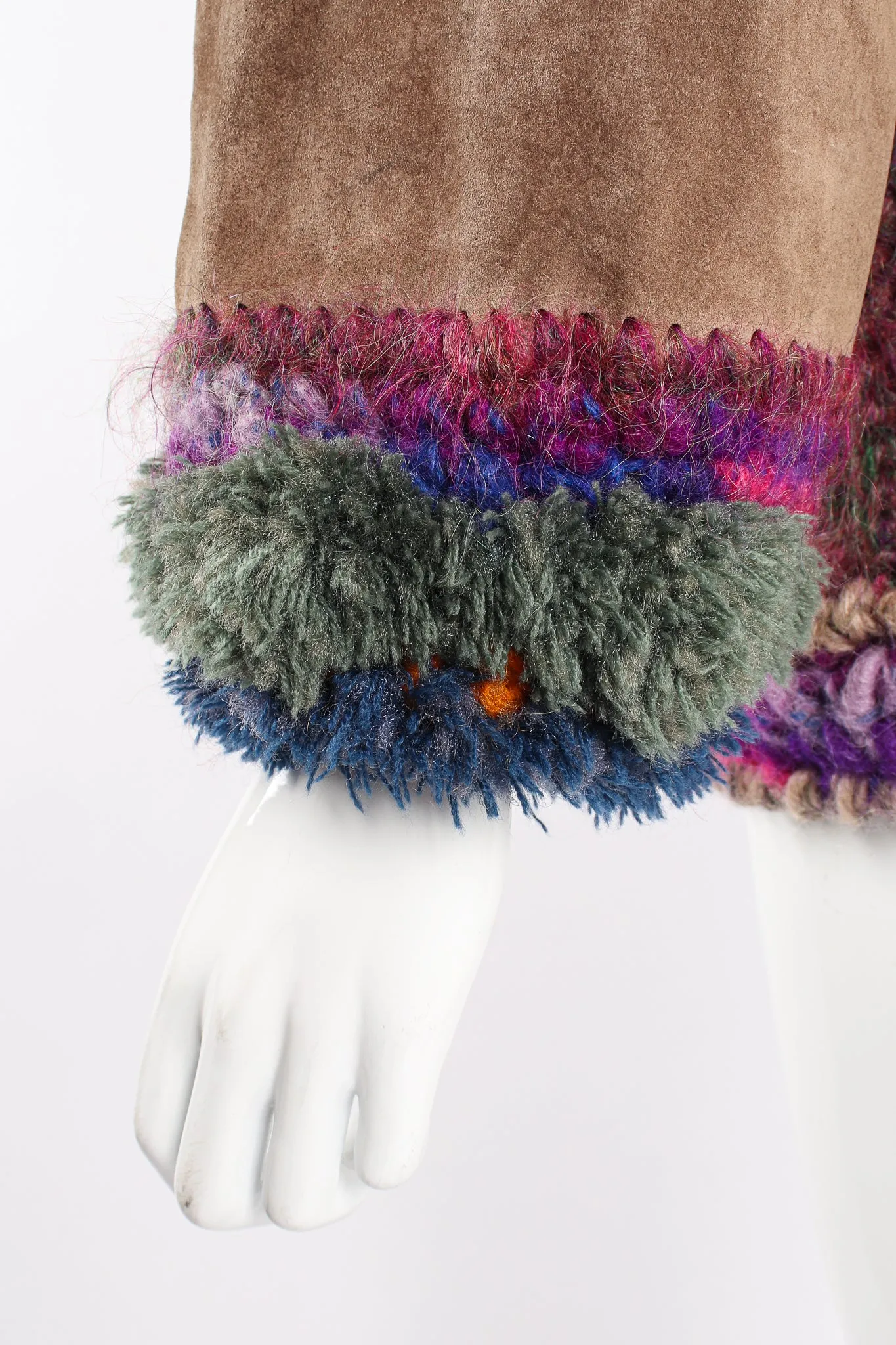 Rainbow Crochet Yoke Jacket