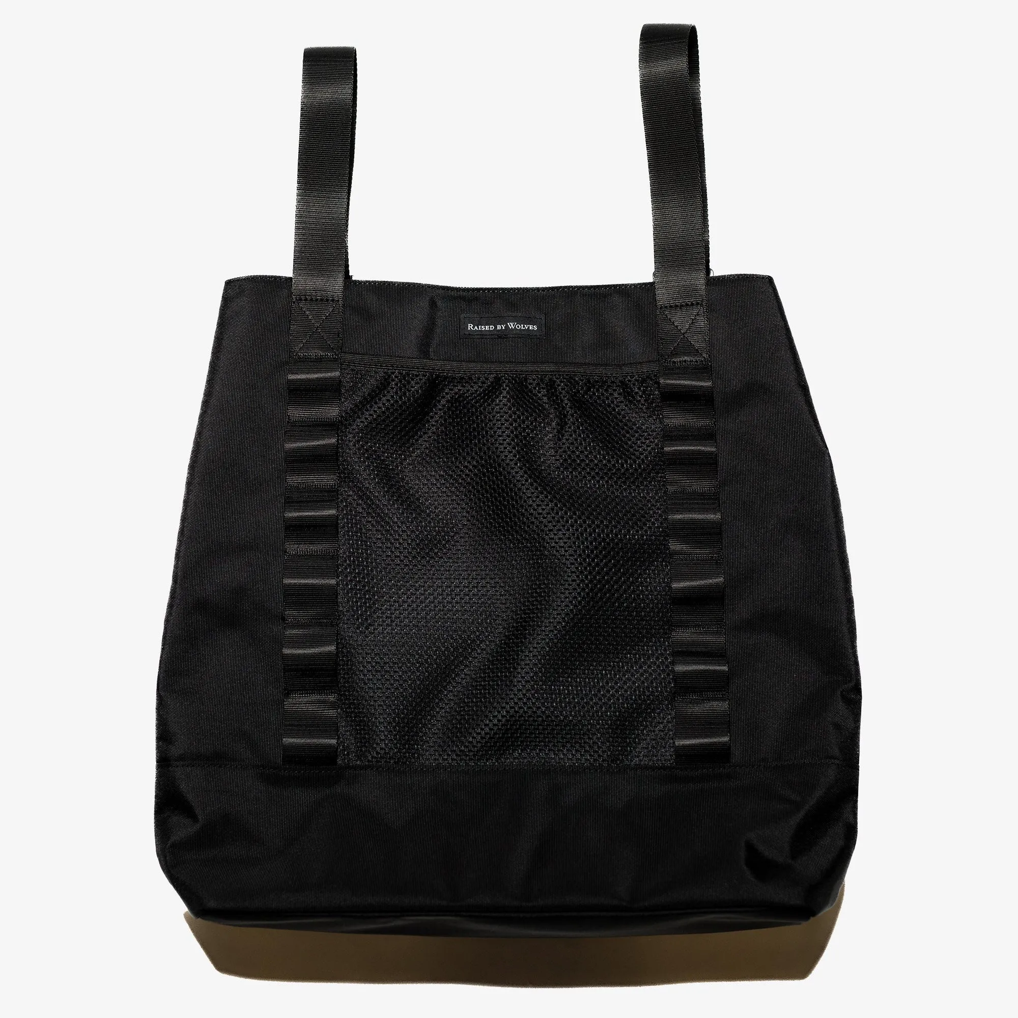 RAISED BY WOLVES CONVERTIBLE TOTE BAG - BLACK