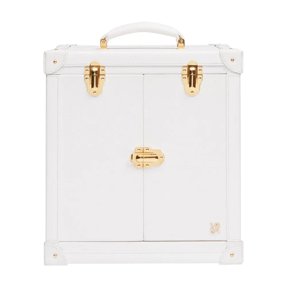 Rapport - Deluxe Jewelry Trunk in White Leather | BR109