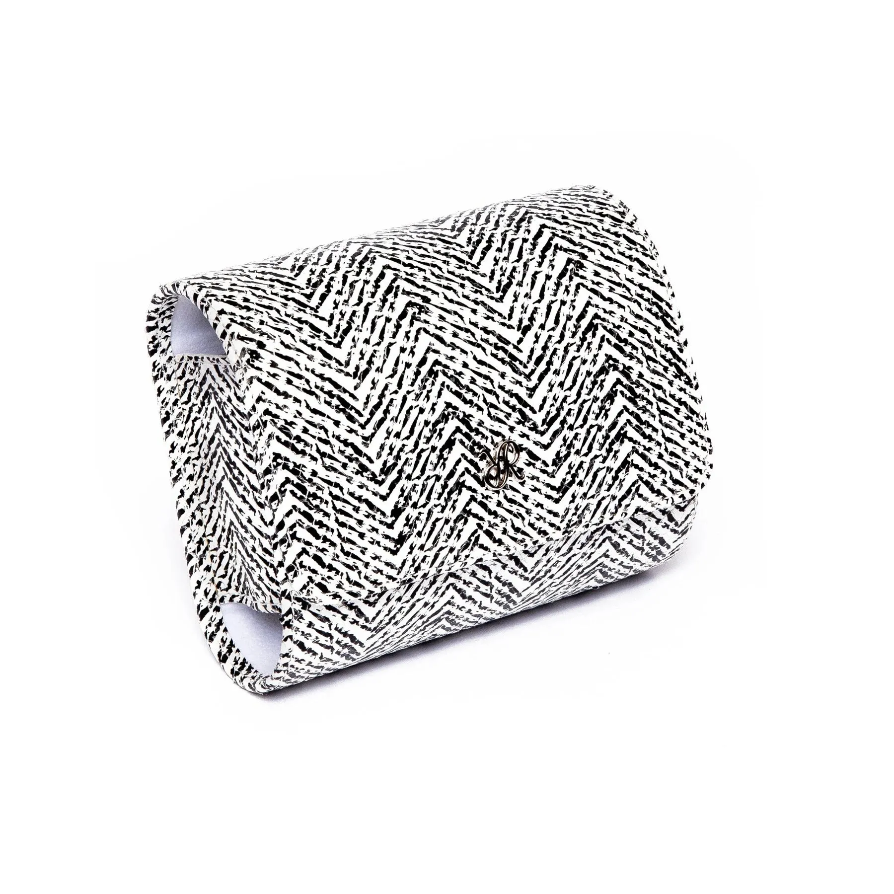 Rapport - Marlow Single Watch Roll in White Herringbone | D145