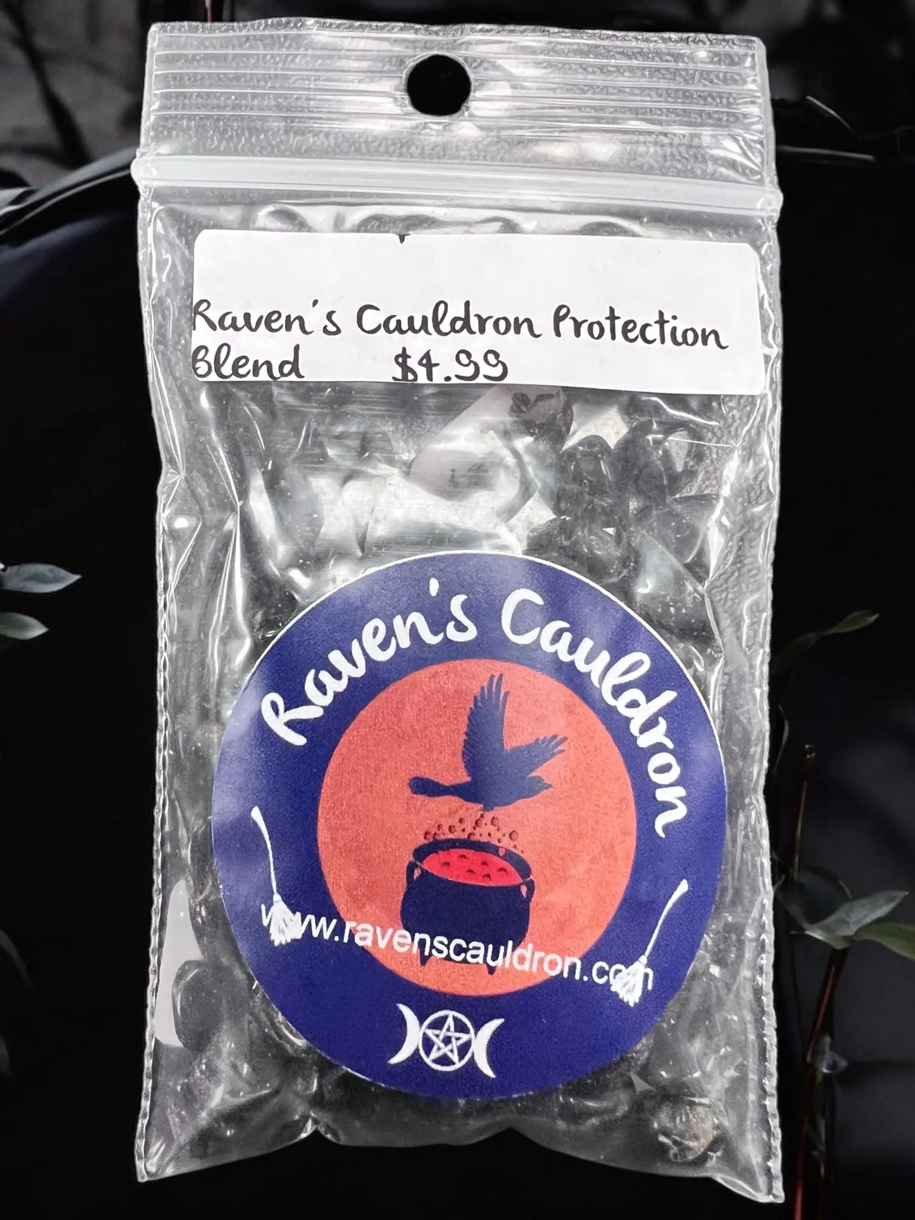 Raven's Cauldron Protection Blend Gemstone Chips