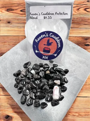 Raven's Cauldron Protection Blend Gemstone Chips