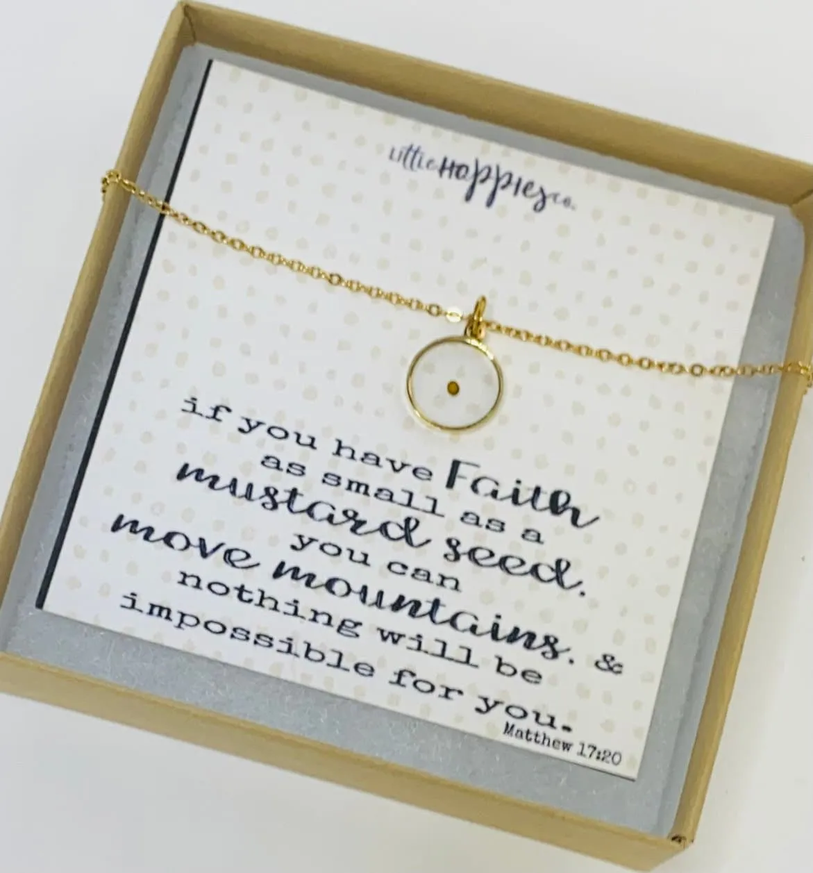 Real mustard seed necklace, Encouragement gift, Mustard seed jewelry, Faith necklace, Christian jewelry, Miscarriage gift, Inspirational
