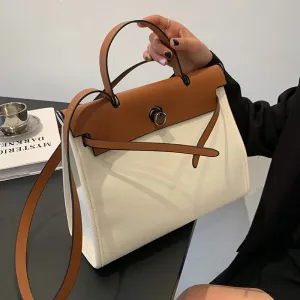 Realaiot Canvas Large-capacity Bag Summer New Fashion One-shoulder Women's Designer Western Style All-match Messenger Travel Bag Gifts for Women