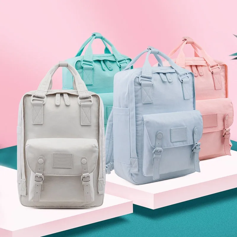 Realaiot Fashion Women Backpack 14 Inch Laptop Waterproof Rucksack High Quality School Bags for Teen Girls Travel Bagpack Mochilas