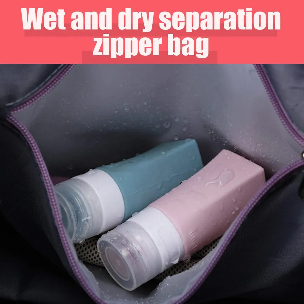 Realaiot Large Capacity Foldable Travel Bag For Women Multifunctional Waterproof Outdoor Travel Bag Beach Shoulder Bag Unisex Sports Bag