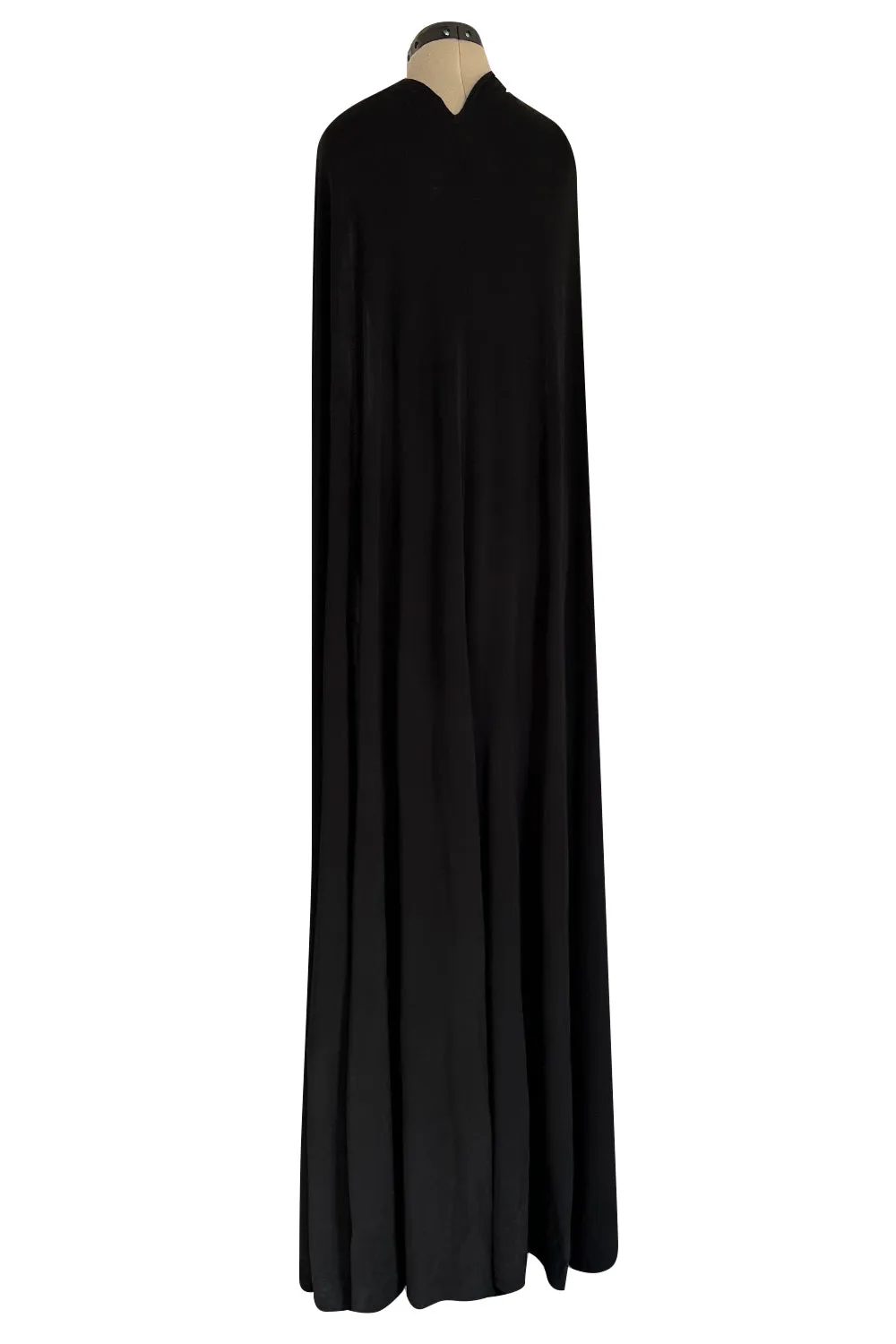 Recent Dsquared2 by Dean & Dan Black Jersey Halter Dress a Attached Cape