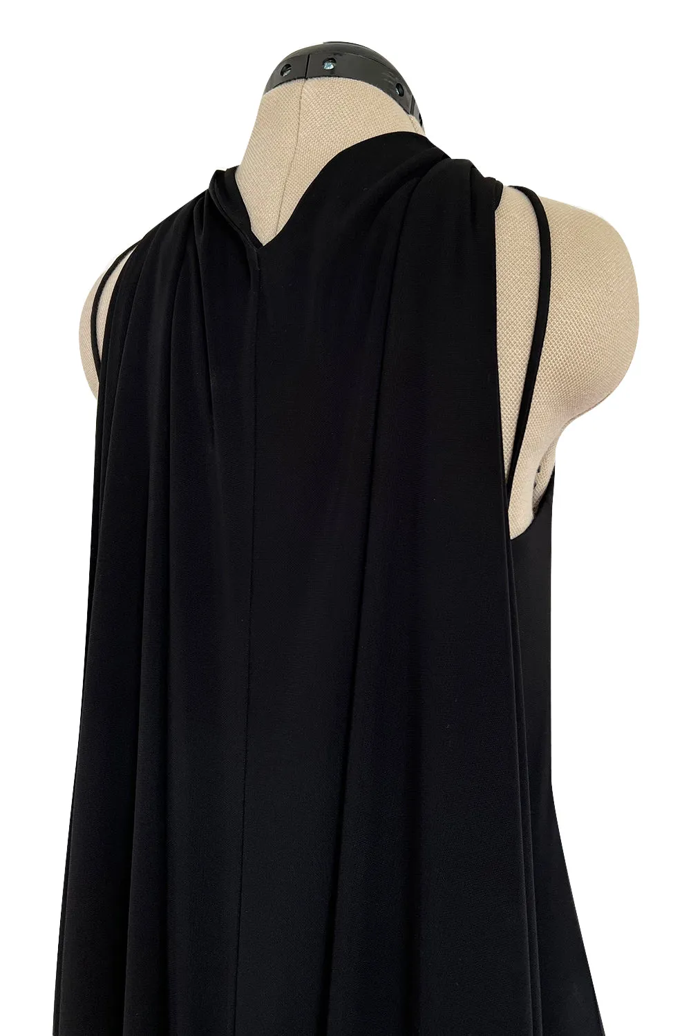 Recent Dsquared2 by Dean & Dan Black Jersey Halter Dress a Attached Cape